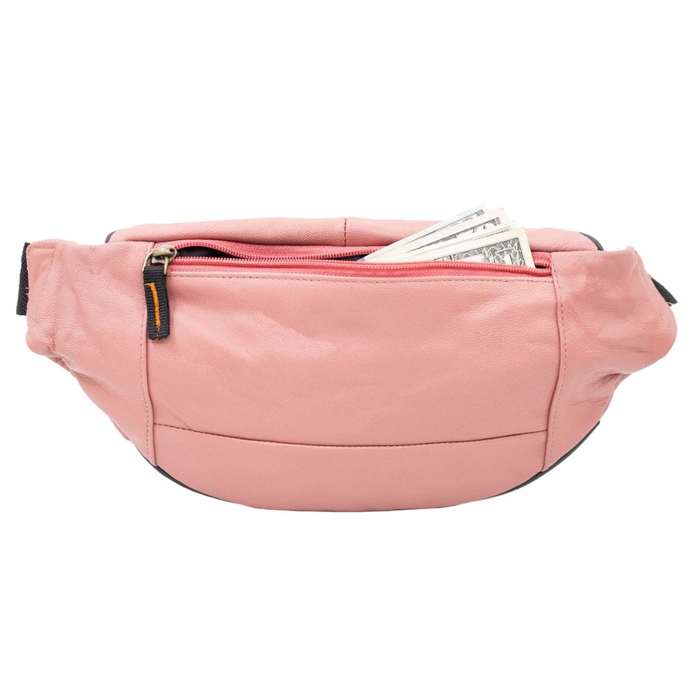 Leather Fanny Pack Belt Waist Bag Cross body Bag Shoulder Travel Sport Pouch - Picture 4 of 7